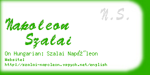 napoleon szalai business card